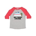 thumbnail image 1 of Inktastic My First Cruise with Cruise Ship and Palm Trees Boys or Girls Toddler T-Shirt, 1 of 5