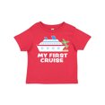 thumbnail image 1 of Inktastic My First Cruise with Cruise Ship and Palm Trees Boys or Girls Toddler T-Shirt, 1 of 5