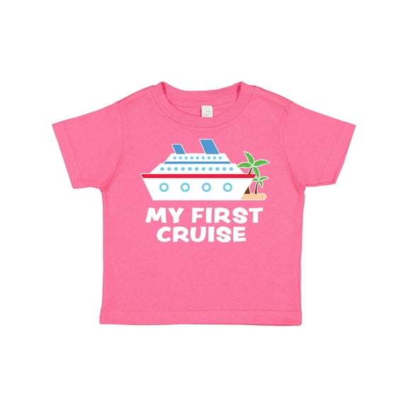 Inktastic My First Cruise with Cruise Ship and Palm Trees Boys or Girls Toddler T-Shirt