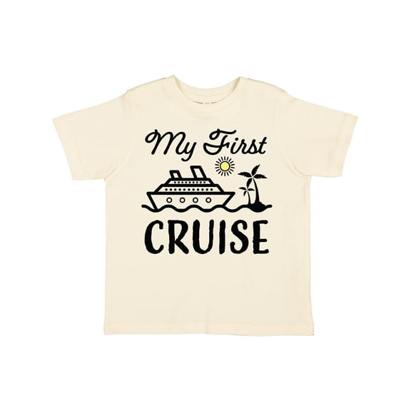 Inktastic My First Cruise with Cruise Ship and Palm Trees Boys or Girls Toddler T-Shirt