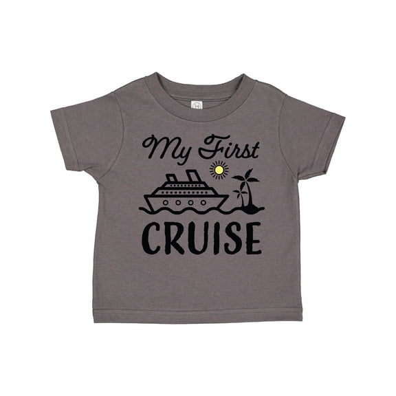 Inktastic My First Cruise with Cruise Ship and Palm Trees Boys or Girls Toddler T-Shirt