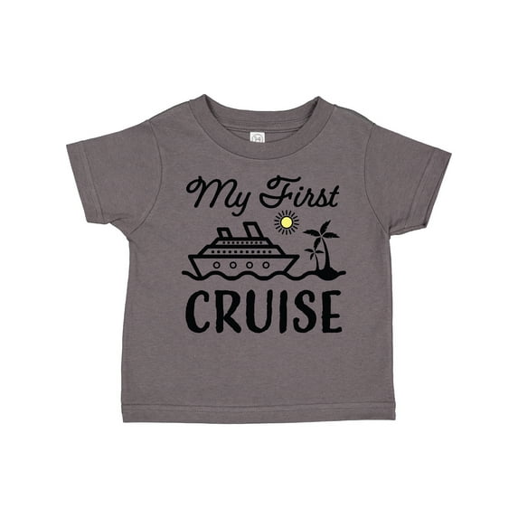 Inktastic My First Cruise with Cruise Ship and Palm Trees Boys or Girls Toddler T-Shirt