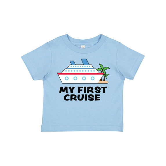 Inktastic My First Cruise with Cruise Ship and Palm Trees Boys or Girls Toddler T-Shirt