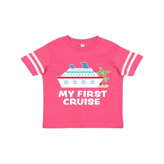 Inktastic My First Cruise with Cruise Ship and Palm Trees Boys or Girls Toddler T-Shirt