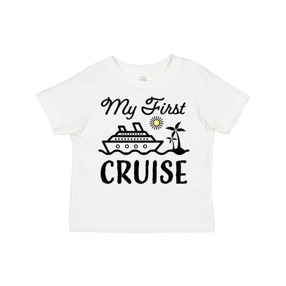 Inktastic My First Cruise with Cruise Ship and Palm Trees Boys or Girls Toddler T-Shirt