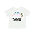 thumbnail image 1 of Inktastic My First Cruise with Cruise Ship and Palm Trees Boys or Girls Toddler T-Shirt, 1 of 5