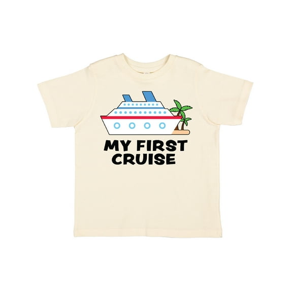 Inktastic My First Cruise with Cruise Ship and Palm Trees Boys or Girls Toddler T-Shirt