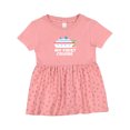 thumbnail image 1 of Inktastic My First Cruise with Cruise Ship and Palm Trees Girls Baby Dress, 1 of 5