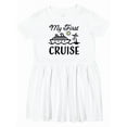 thumbnail image 1 of Inktastic My First Cruise with Cruise Ship and Palm Trees Girls Toddler Dress, 1 of 5