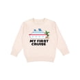 thumbnail image 1 of Inktastic My First Cruise with Cruise Ship and Palm Trees Toddler Sweatshirt, 1 of 4