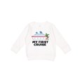 thumbnail image 1 of Inktastic My First Cruise with Cruise Ship and Palm Trees Toddler Sweatshirt, 1 of 4