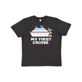 thumbnail image 1 of Inktastic My First Cruise with Cruise Ship and Palm Trees Youth T-Shirt, 1 of 5
