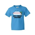 thumbnail image 1 of Inktastic My First Cruise with Cruise Ship and Palm Trees Youth T-Shirt, 1 of 5