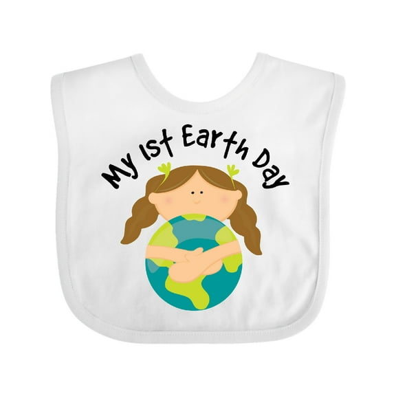 Inktastic My First Earth Day Baby Girl Girls Baby Bib