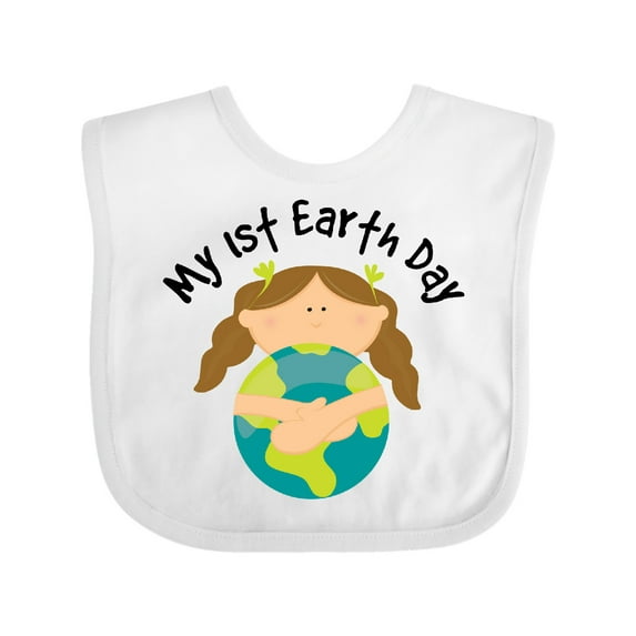 Inktastic My First Earth Day Baby Girl Girls Baby Bib