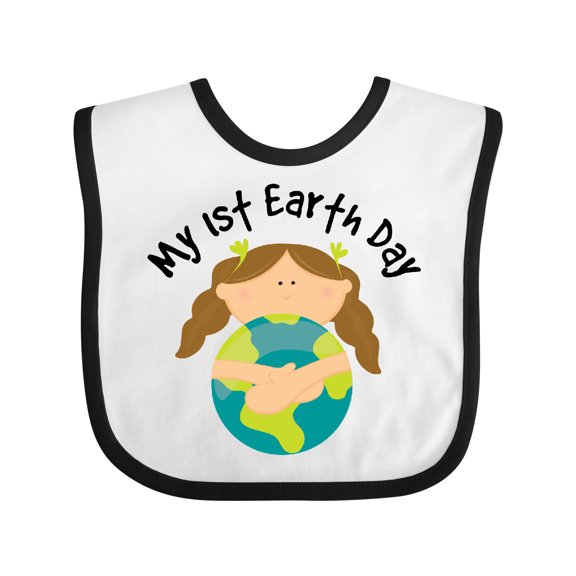 Inktastic My First Earth Day Baby Girl Girls Baby Bib