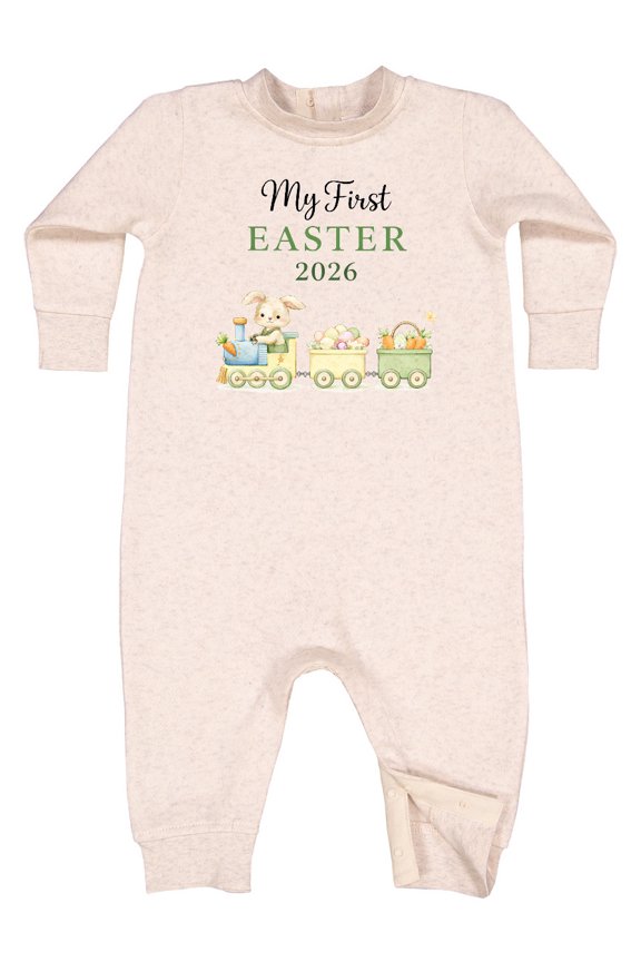 My First Easter 2026 Train Baby Fleece Romper