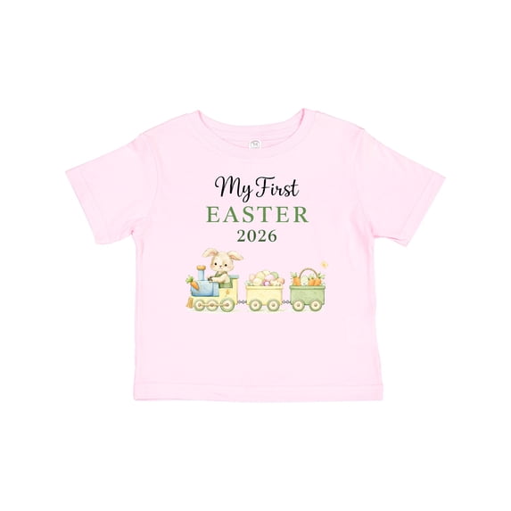 Inktastic My First Easter 2026 Train Boys or Girls Baby T-Shirt