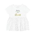 thumbnail image 1 of Inktastic My First Easter 2026 Train Girls Baby Dress, 1 of 5
