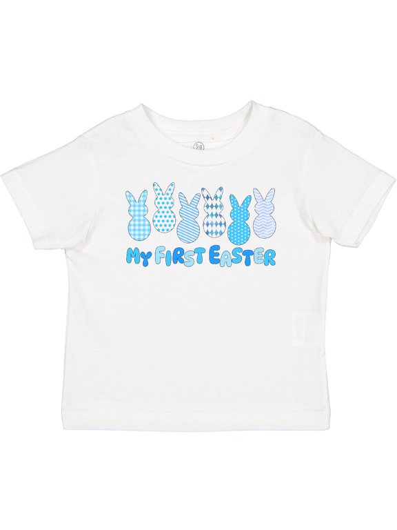 My First Easter Blue Easter Bunnies Boys or Girls Baby T-Shirt
