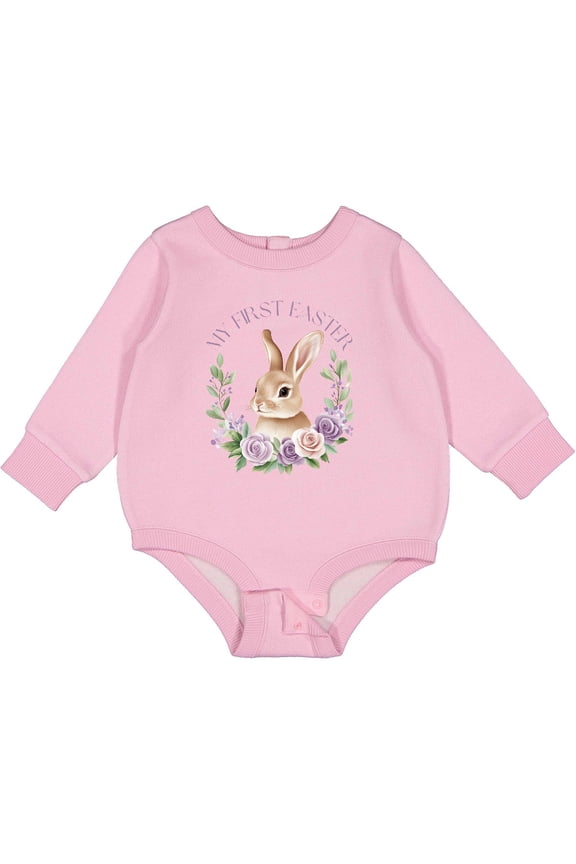 My First Easter Bunny Baby Fleece Bodysuit