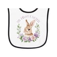 thumbnail image 1 of Inktastic My First Easter Bunny Baby Terry Cloth Bib, 1 of 3