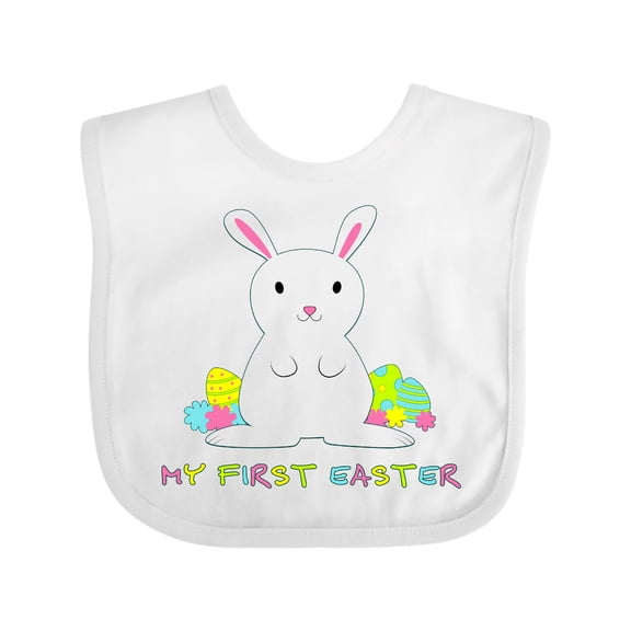 Inktastic My First Easter Bunny Boys or Girls Baby Bib