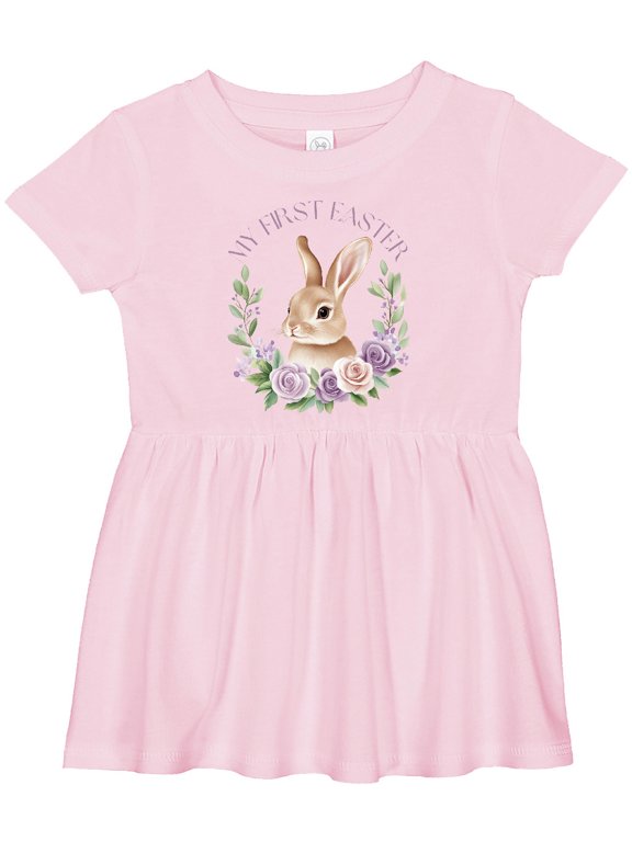 My First Easter Bunny Girls Baby Dress
