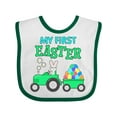 thumbnail image 1 of Inktastic My First Easter Bunny and Tractor Boys or Girls Baby Bib, 1 of 4