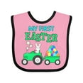 thumbnail image 1 of Inktastic My First Easter Bunny and Tractor Boys or Girls Baby Bib, 1 of 4