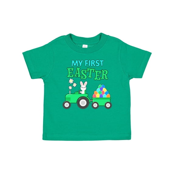 Inktastic My First Easter Bunny and Tractor Boys or Girls Baby T-Shirt