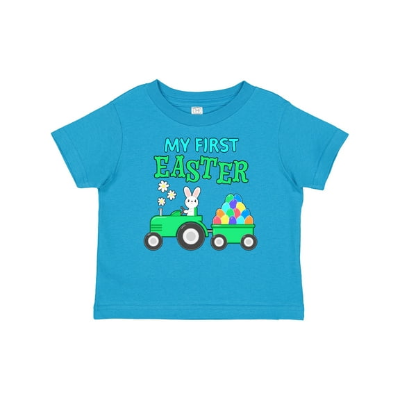 Inktastic My First Easter Bunny and Tractor Boys or Girls Baby T-Shirt