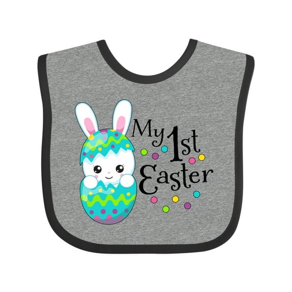Inktastic My First Easter- Bunny in an Egg Boys or Girls Baby Bib