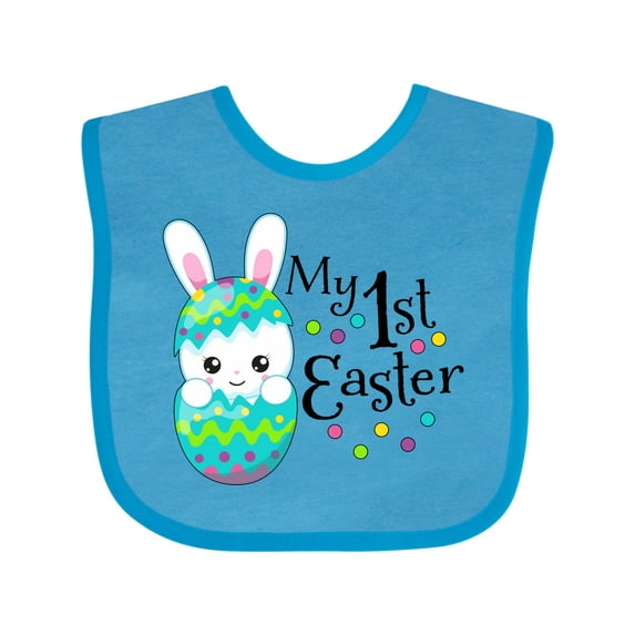 Inktastic My First Easter- Bunny in an Egg Boys or Girls Baby Bib