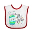 thumbnail image 1 of Inktastic My First Easter- Bunny in an Egg Boys or Girls Baby Bib, 1 of 4