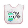 thumbnail image 1 of Inktastic My First Easter- Bunny in an Egg Boys or Girls Baby Bib, 1 of 4