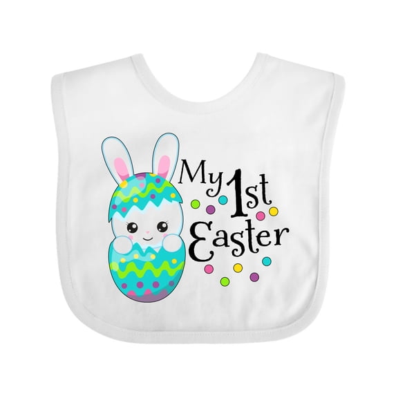 Inktastic My First Easter- Bunny in an Egg Boys or Girls Baby Bib