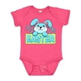 thumbnail image 1 of Inktastic My First Easter Cuddly Blue Bunny Boys or Girls Baby Bodysuit, 1 of 5