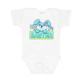 thumbnail image 1 of Inktastic My First Easter Cuddly Blue Bunny Boys or Girls Baby Bodysuit, 1 of 5