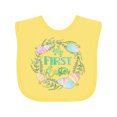 thumbnail image 1 of Inktastic My First Easter Pastel Colored Wreath Boys or Girls Baby Bib, 1 of 4