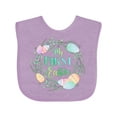 thumbnail image 1 of Inktastic My First Easter Pastel Colored Wreath Boys or Girls Baby Bib, 1 of 4