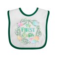 thumbnail image 1 of Inktastic My First Easter Pastel Colored Wreath Boys or Girls Baby Bib, 1 of 4