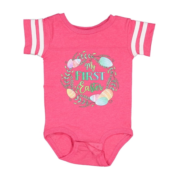 Inktastic My First Easter Pastel Colored Wreath Boys or Girls Baby Bodysuit