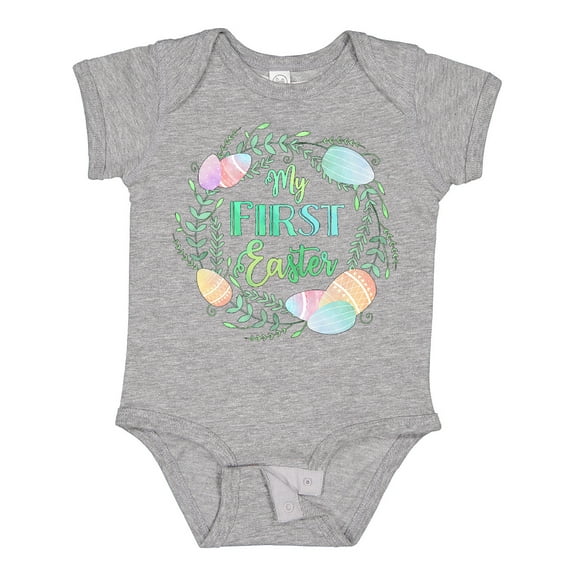 Inktastic My First Easter Pastel Colored Wreath Boys or Girls Baby Bodysuit
