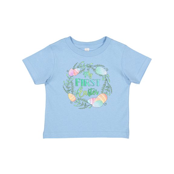 Inktastic My First Easter Pastel Colored Wreath Boys or Girls Baby T-Shirt