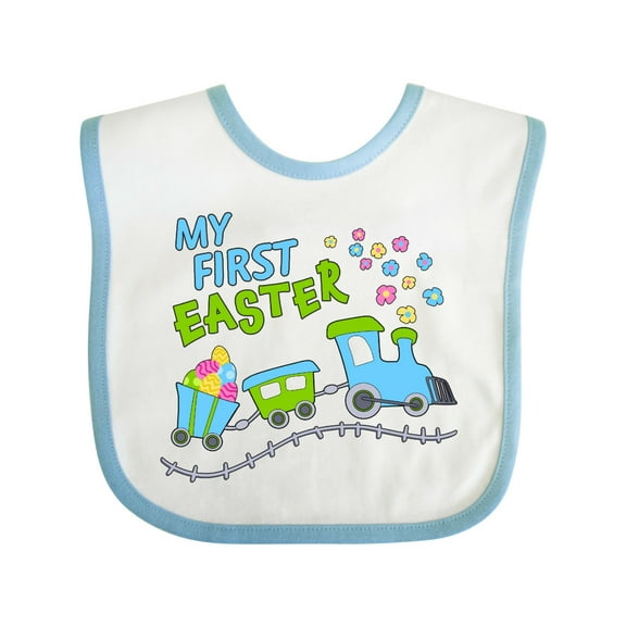 Inktastic My First Easter Train Boys or Girls Baby Bib