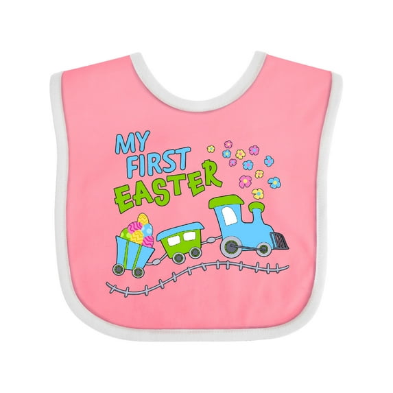Inktastic My First Easter Train Boys or Girls Baby Bib