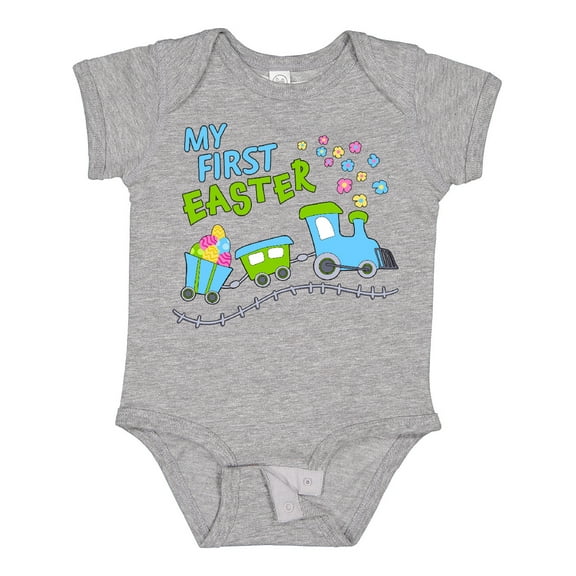Inktastic My First Easter Train Boys or Girls Baby Bodysuit