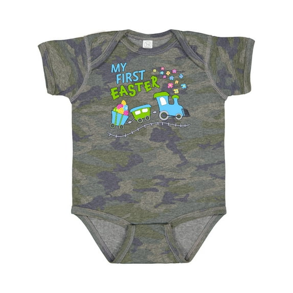 Inktastic My First Easter Train Boys or Girls Baby Bodysuit