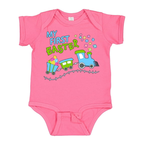 Inktastic My First Easter Train Boys or Girls Baby Bodysuit